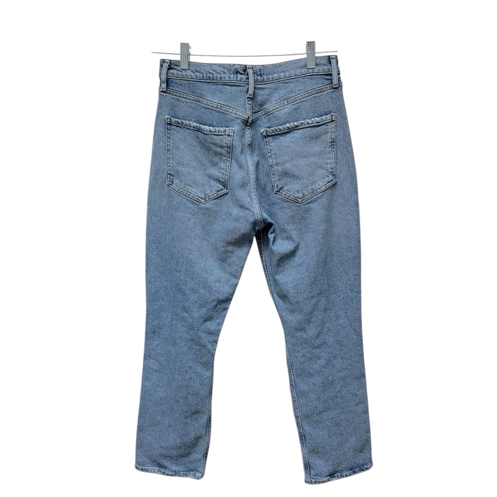 Agolde Riley High Rise Straight Crop Jeans In Whiplash - Picture 3 of 7